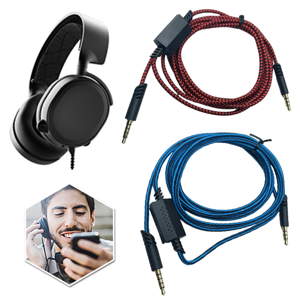 Gaming Console Headset - Audio Cable Inline Mute Cord for