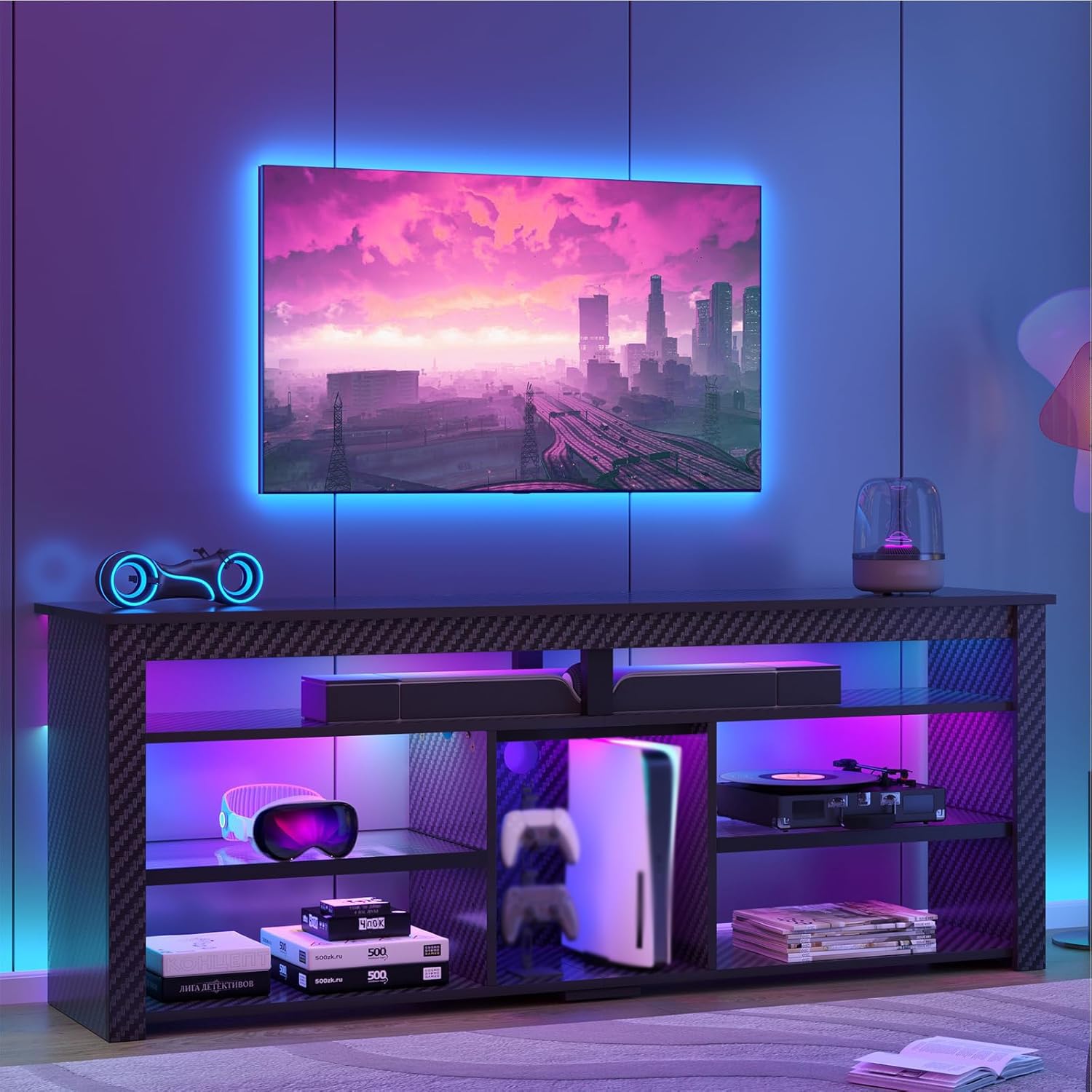 Gaming Console Entertainment Center - TV Stand for 70 inch TV,