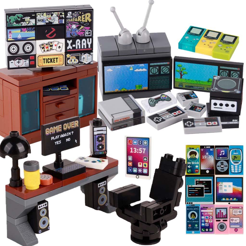 Gaming Console For Kids - MOC Game Console Computer Model Buidling