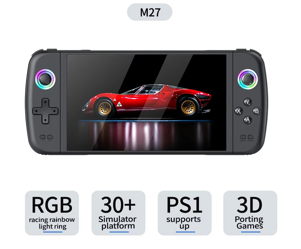 M27 7 Inch Handheld Game Conso - Gaming Console For Kids recension och pris