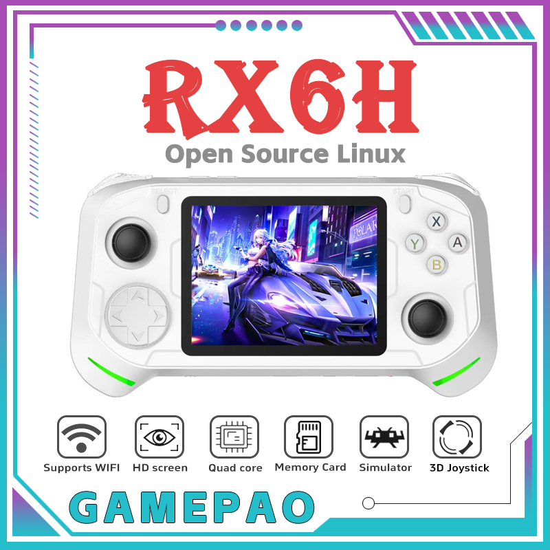 Open Source RX6H Retro Handhel - Gaming Console For Kids recension och pris