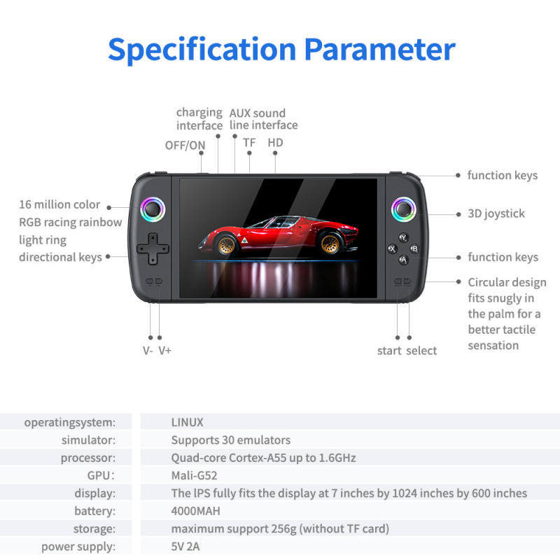 New M27 Large Screen Handheld  - Gaming Console Old recension och pris