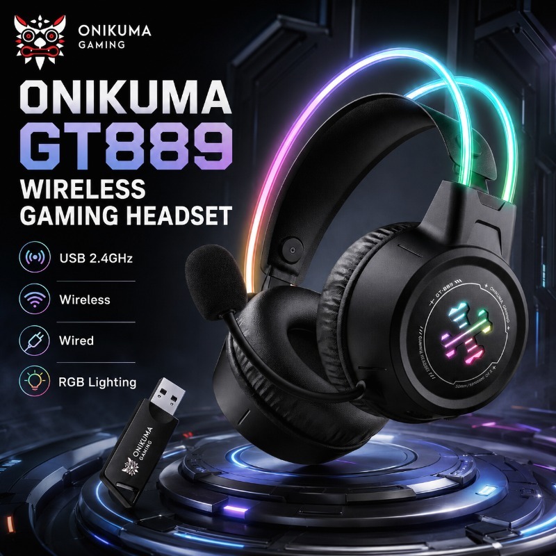 ONIKUMA GT889 Gaming Headphone - Gaming Console Apple recension och pris