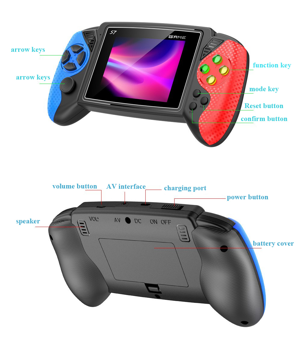 S7 Retro Handheld Game Console - Gaming Console For Kids recension och pris
