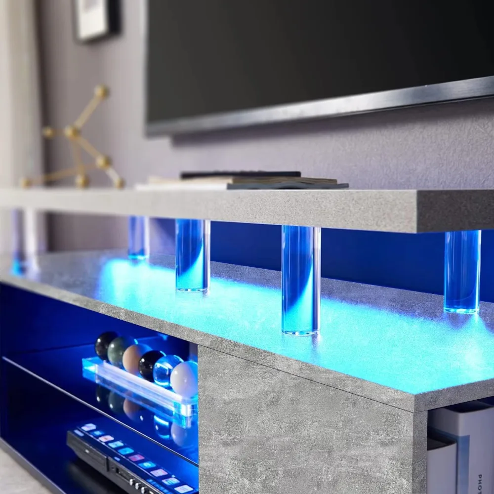 TV Stand for 70 Inch TV LED Ga - Gaming Console Entertainment Center recension och pris