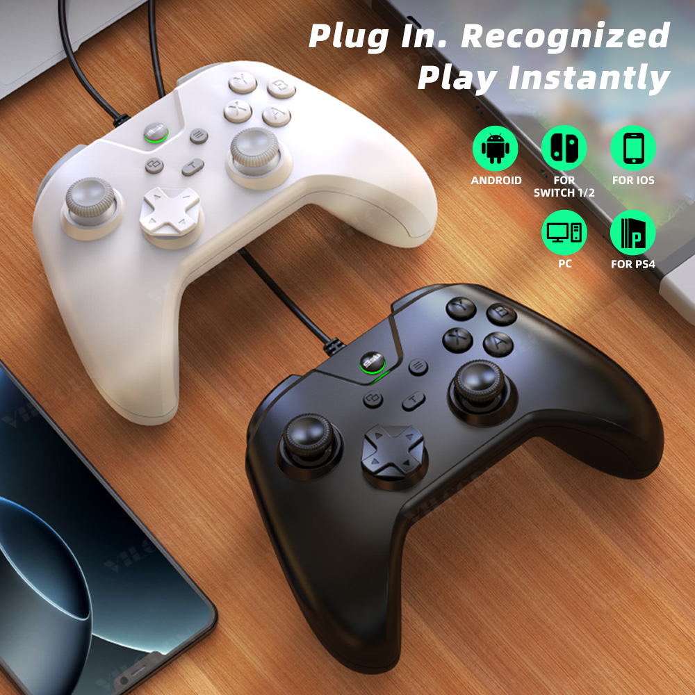 VILCORN Wired Gaming Controlle - Console Gaming Steam recension och pris