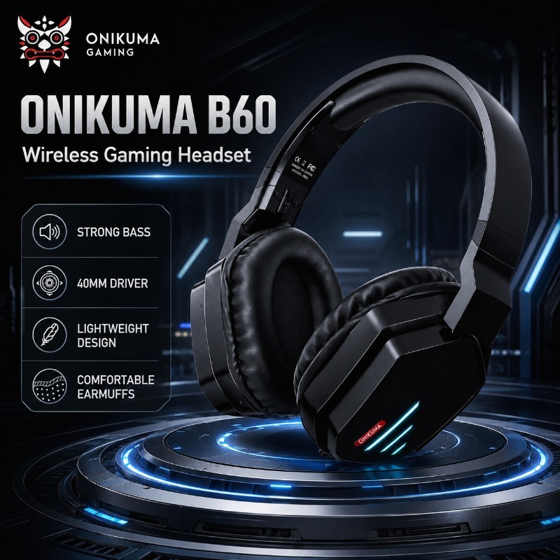 ONIKUMA B60 Wireless Gaming St - Gaming Console Apple recension och pris