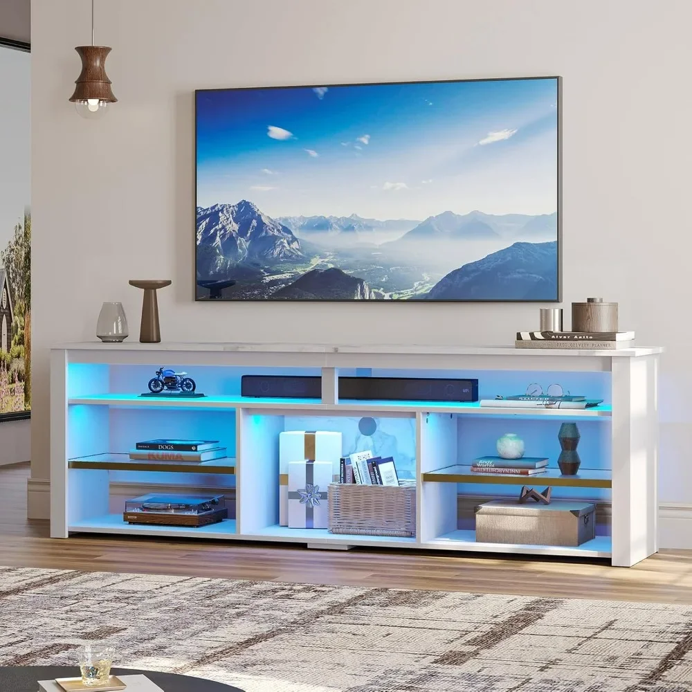 TV Stand for 75 inch TV, Tall  - Gaming Console Entertainment Center recension och pris