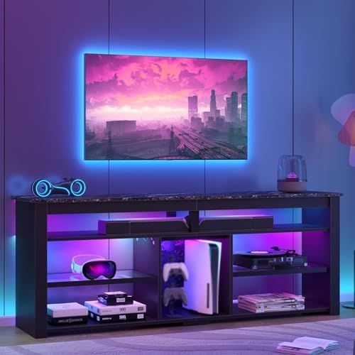 TV Stand for 70 inch TV, Tall  - Gaming Console Entertainment Center recension och pris
