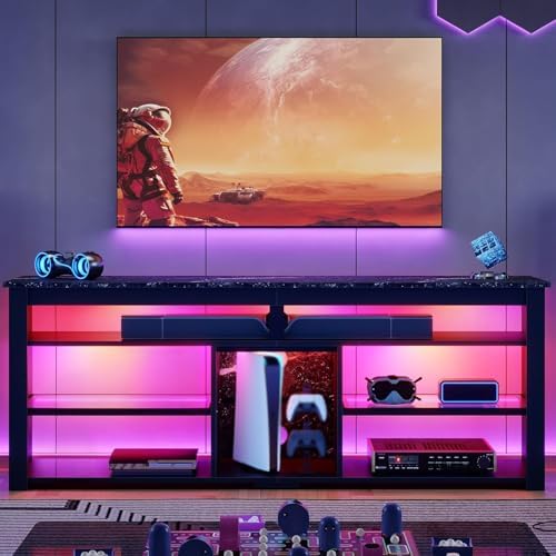 TV Stand for 70 inch TV, Tall  - Gaming Console Entertainment Center recension och pris