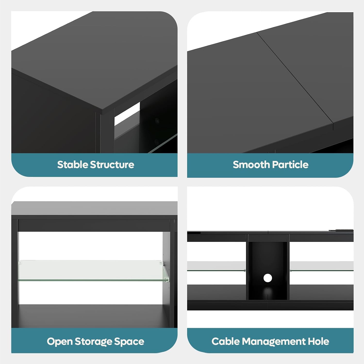 Led Tv Stand Fits 55 60 65 Inc - Gaming Console Entertainment Center recension och pris