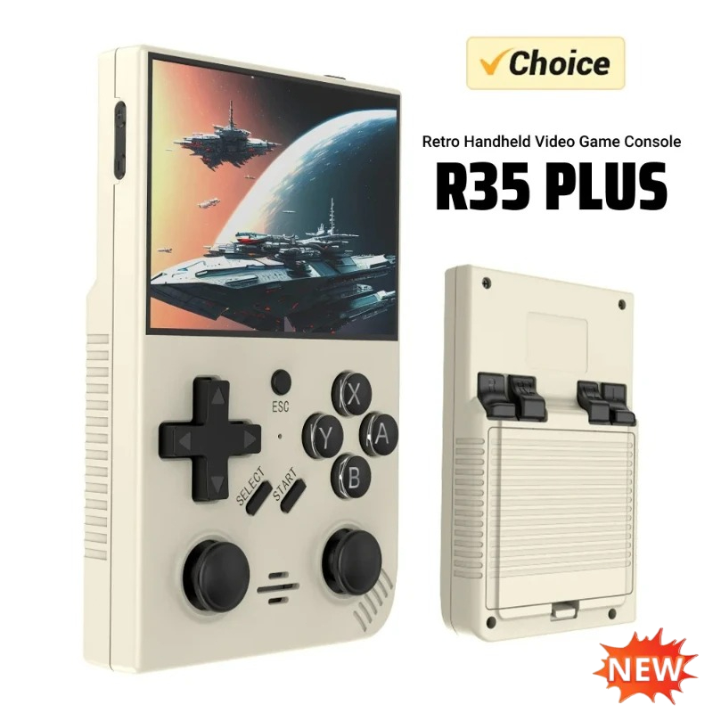 New R35 Plus Retro Pocket Hand - Gaming Console Old recension och pris