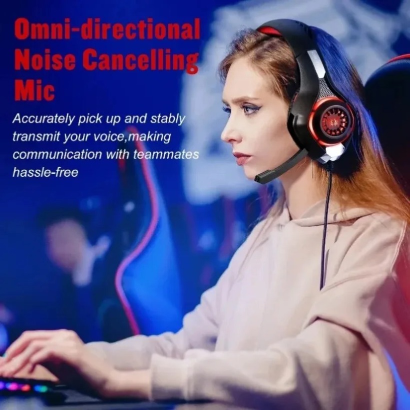 LED Gaming Headphones with Mic - Gaming Console Headset recension och pris