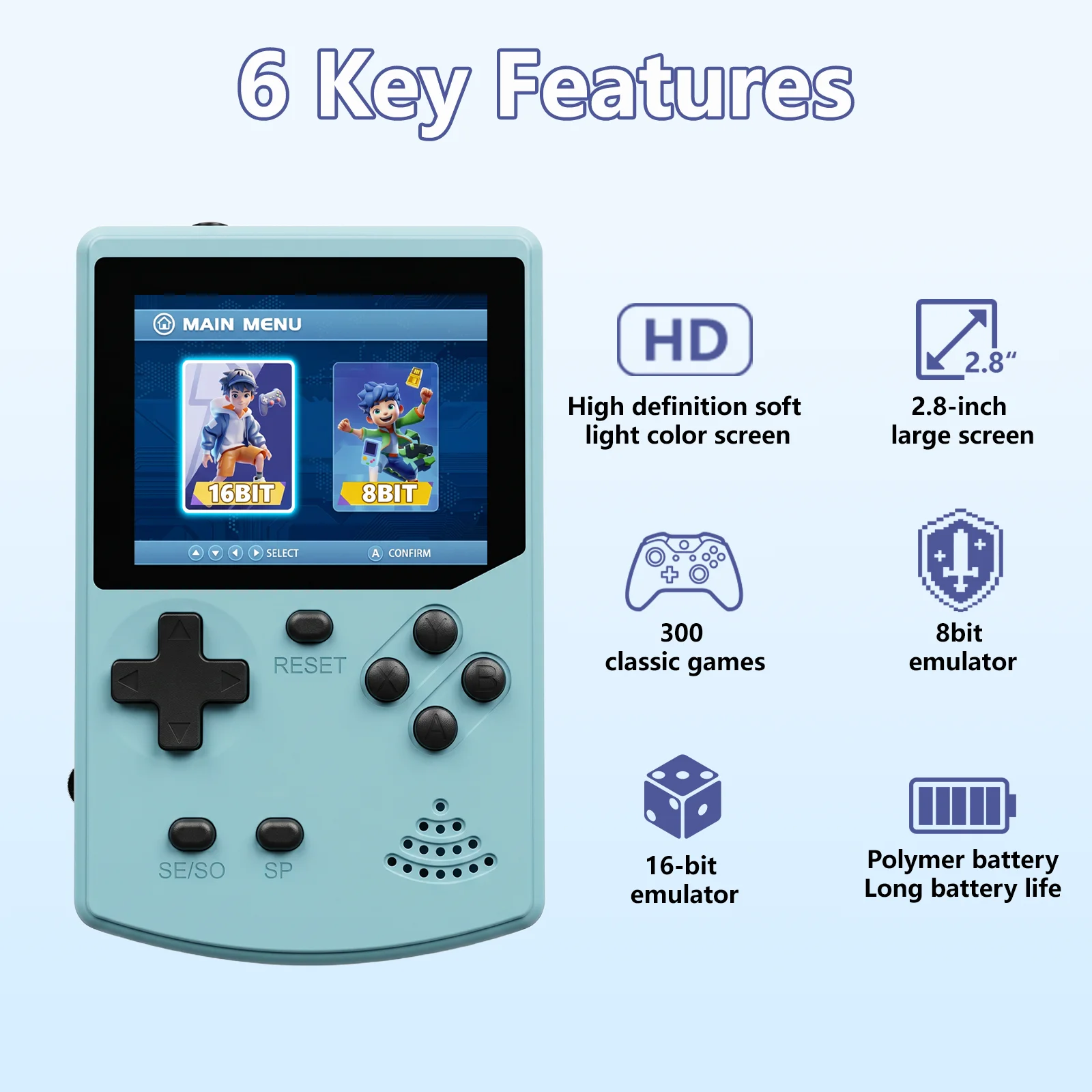 GAMINJA Handheld Game Console  - Gaming Console For Kids recension och pris