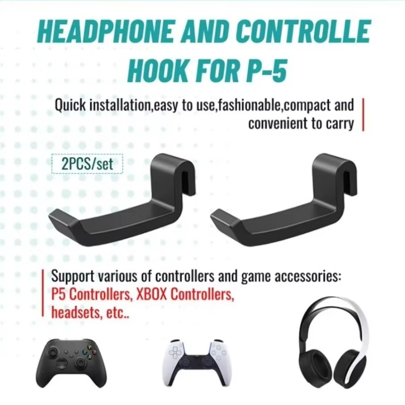 2PCS Headphone Hook Holder PS5 - Gaming Console Apple recension och pris