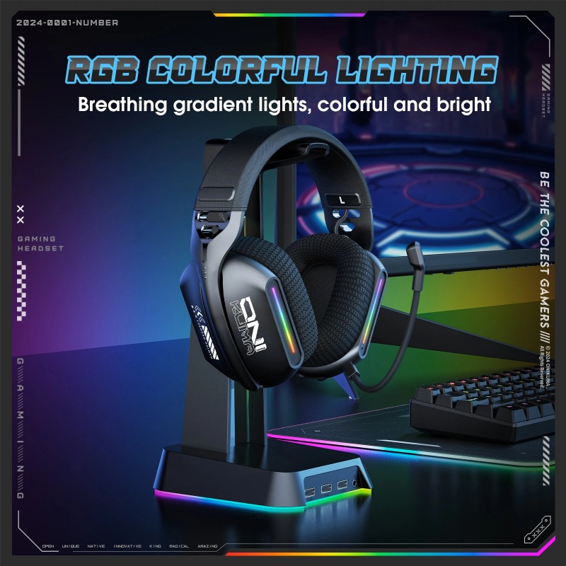 ONIKUMA GT808 Gaming Headset W - Gaming Console Apple recension och pris