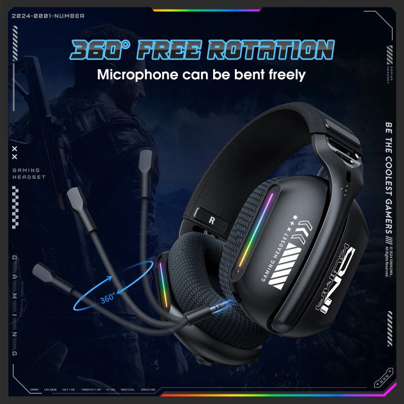 ONIKUMA GT808 Gaming Headset W - Gaming Console Apple recension och pris