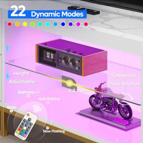 TV Stand for 75/80/85 inch TVs - Gaming Console Entertainment Center recension och pris