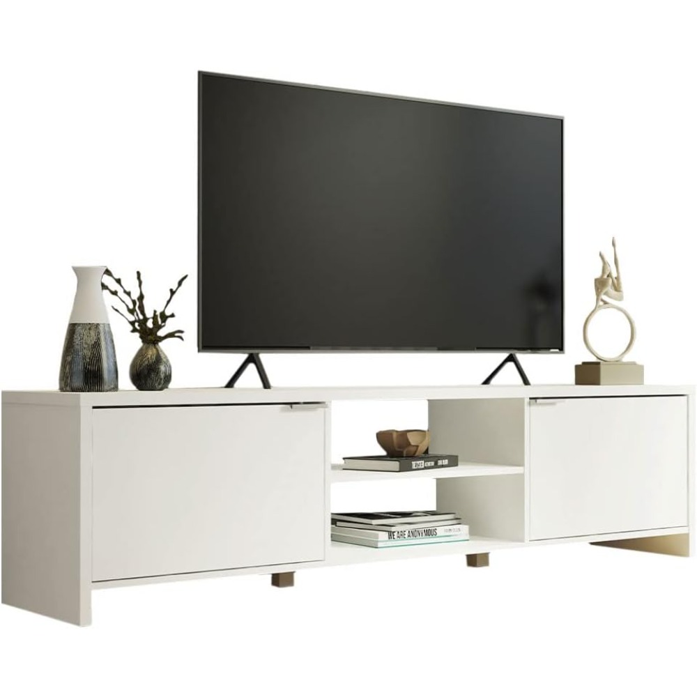 TV Stand Large Media Console w - Gaming Console Entertainment Center recension och pris