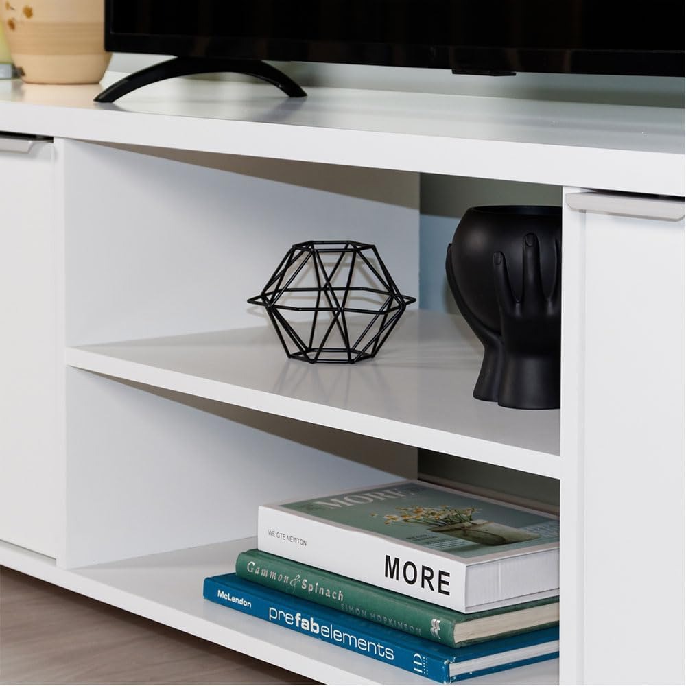 TV Stand Large Media Console w - Gaming Console Entertainment Center recension och pris