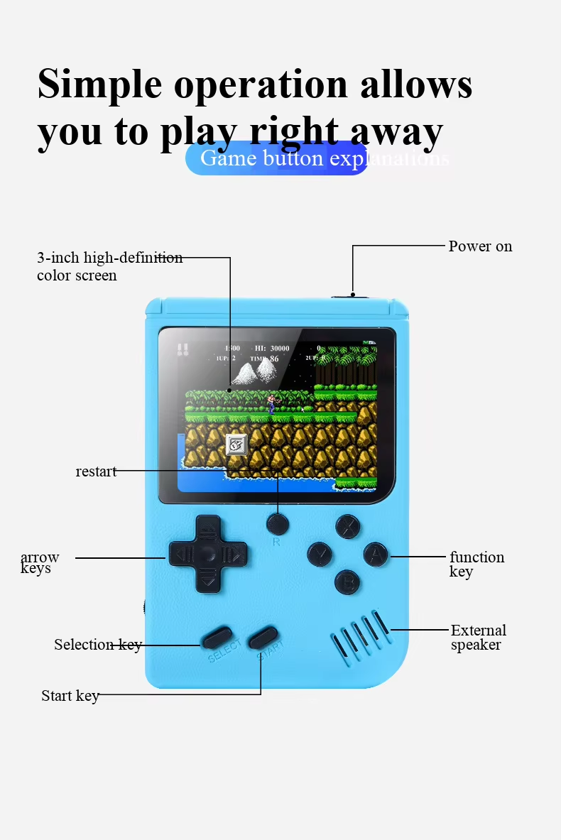 NEW 3 Inch Portable Retro Mini - Gaming Console Sale recension och pris