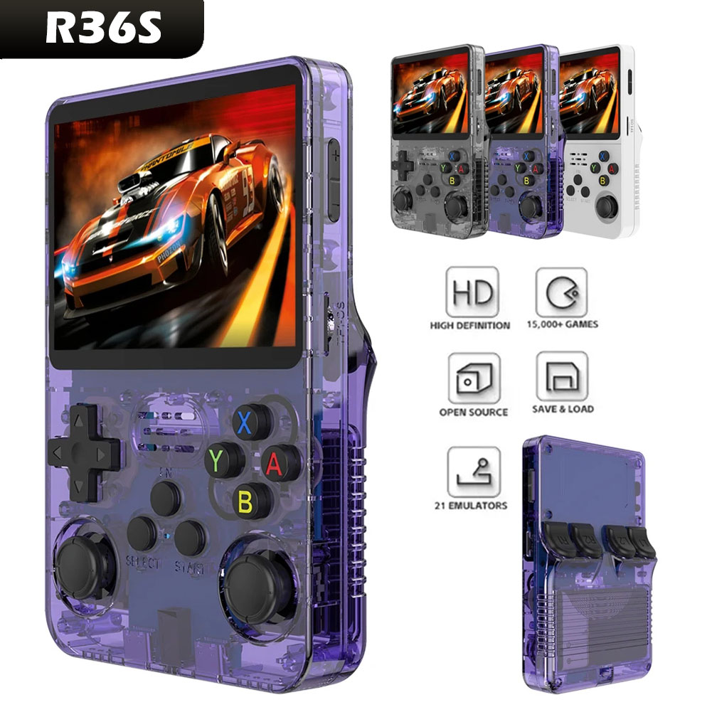New Open Source R36S Retro Han - Gaming Console Old recension och pris