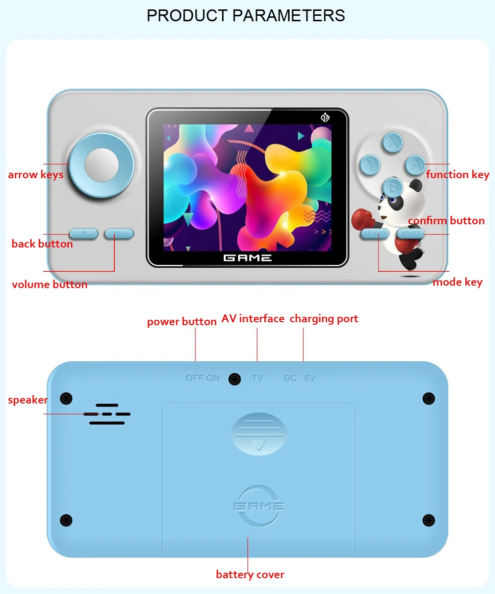 New S5 Mini Retro Video Gaming - Gaming Console For Kids recension och pris