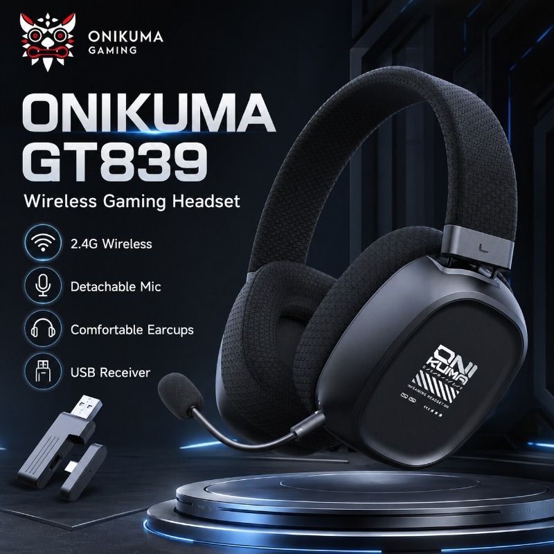 ONIKUMA GT839 Gaming Headset W - Gaming Console Apple recension och pris